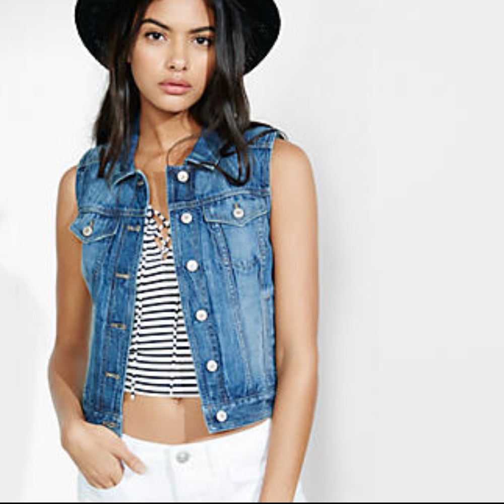 Express- Denim Vest Jean Jacket ❣️